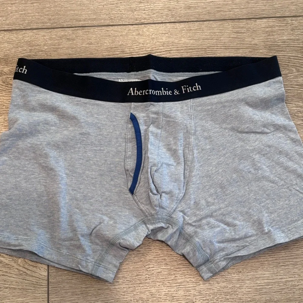 Abercrombie & Fitch Boxer Briefs Mens XL Blue 3‎ Pack Cotton Blend Underwear New